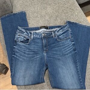 🍀 silver authentic curvy high boot cut Women's Classic Denim size 14x31